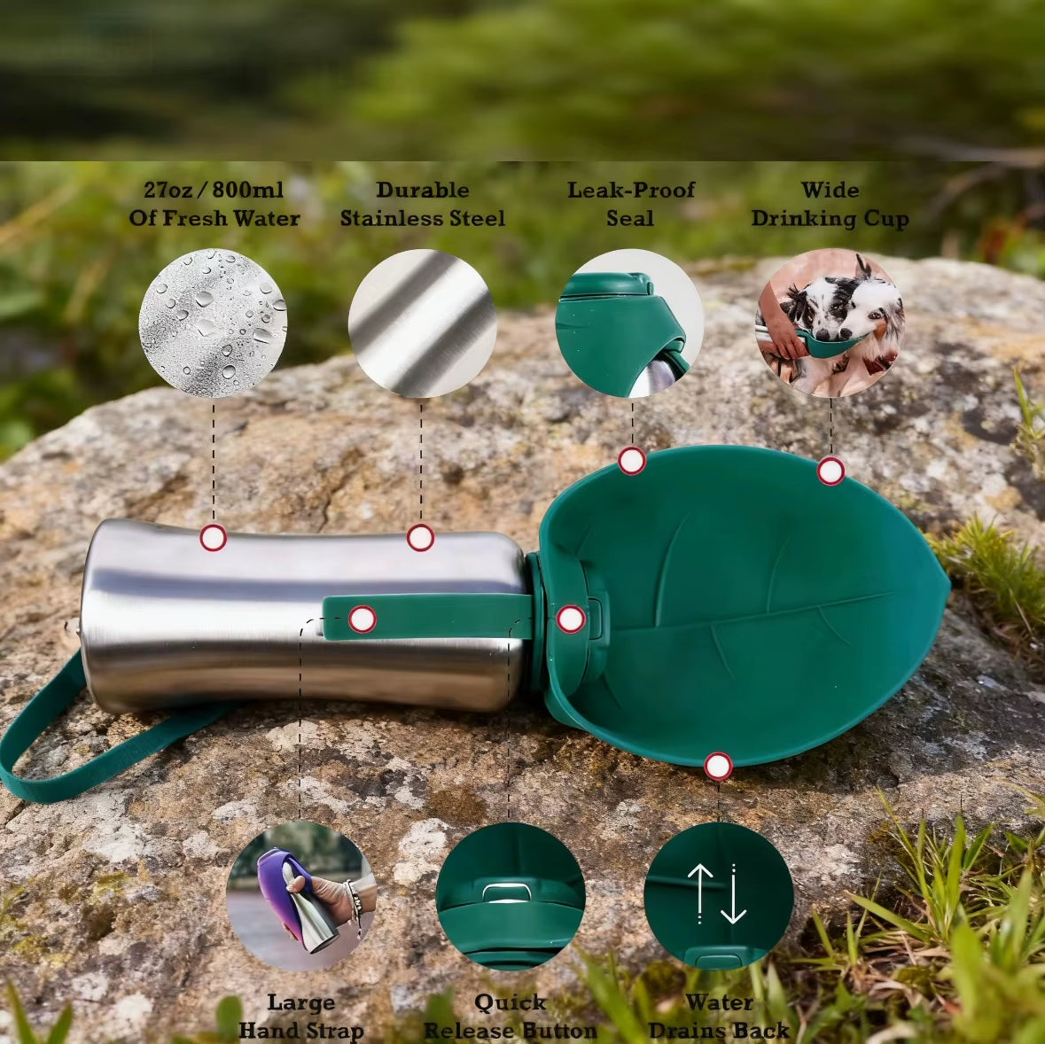Portable Pet Water Bottle - Large